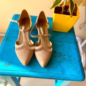 Rose Gold heels-barely used!